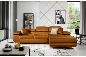 Klinka Sovesofa med Divan Høyre - Gul - Møbler - Sofaer - Sovesofaer
