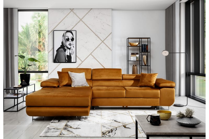 Klinka Sovesofa med Divan Venstre - Beige - Sovesofaer - Sovesofa divan