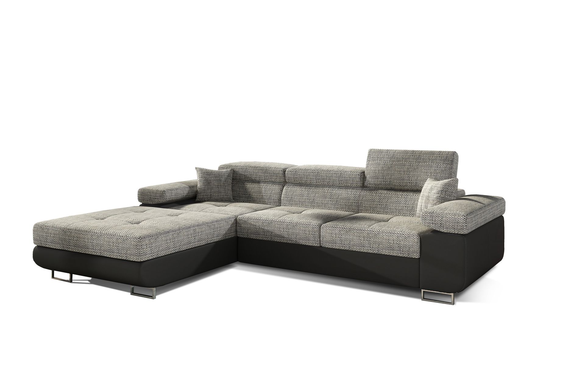 Klinka Sovesofa med Divan Venstre - Grå/Svart - Møbler - Sofaer - Sovesofaer
