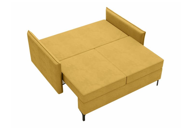 Knocklong 2-seter Sovesofa 129x140 cm med Oppbevaring i Fløyel - Grønn - Møbler - Sofaer - Sovesofaer