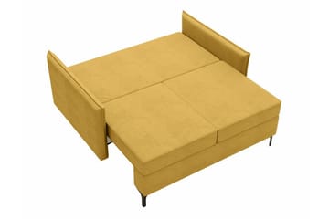 Knocklong 2-seters Sovesofa 129x140 cm med Oppbevaring i Stoff - Grå - Møbler - Sofaer - Sovesofaer