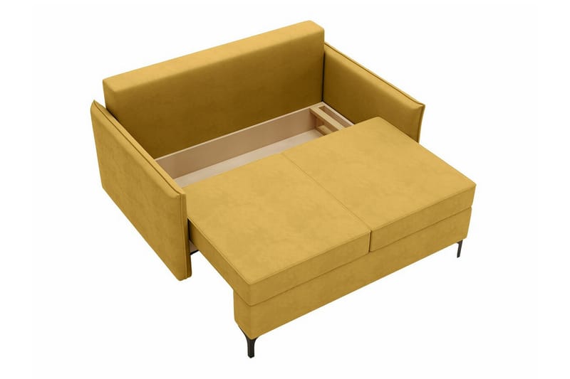 Knocklong 2-seters Sovesofa 129x140 cm med Oppbevaring i Stoff - Grå - Møbler - Sofaer - Sovesofaer