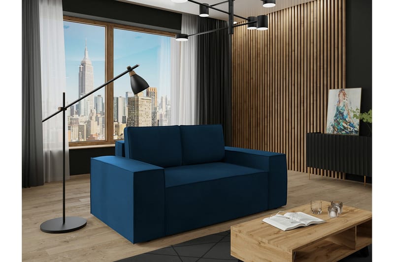 Knocklong 2-seters Sovesofa - Blå - Møbler - Sofaer - Sovesofaer