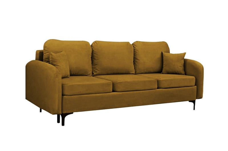 Knocklong 2-seters Sovesofa - Gul-Grønn - Sovesofaer - 2 seters sovesofa