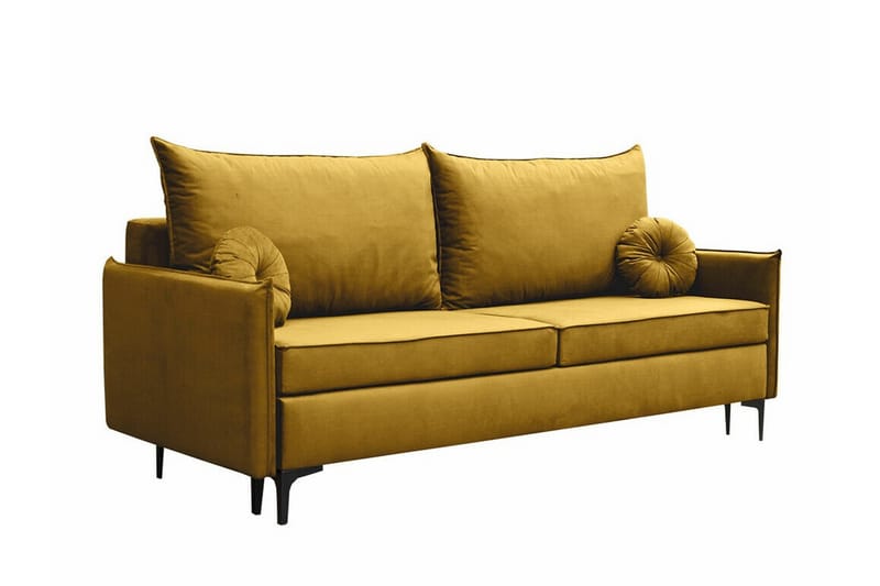 Knocklong 2-seters Sovesofa - Gul - Møbler - Sofaer - Sovesofaer