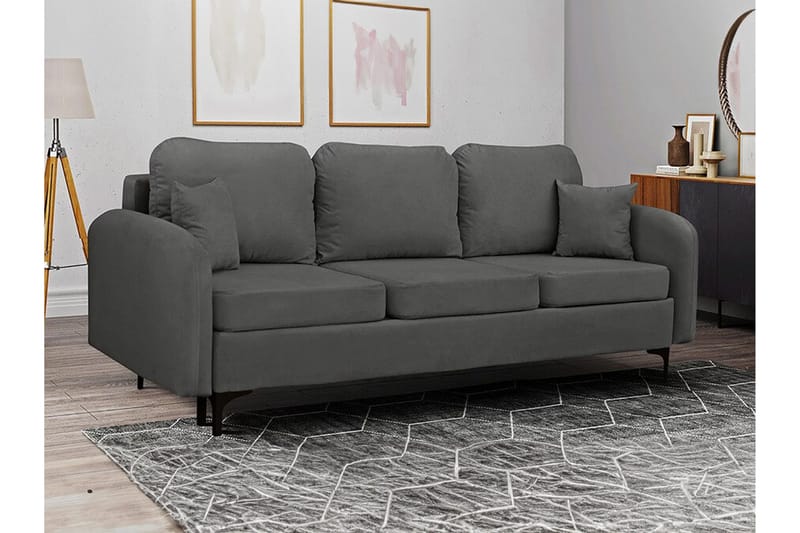 Knocklong 2-seters Sovesofa - Mørkegrå - Møbler - Sofaer - Sovesofaer