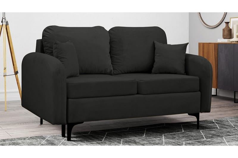 Knocklong 2-seters Sovesofa - Svart - Møbler - Sofaer - Sovesofaer