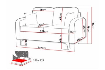 Knocklong 2-seters sovesofa - Møbler - Sofaer - Sovesofaer