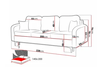 Knocklong 2-seters sovesofa - Møbler - Sofaer - Sovesofaer