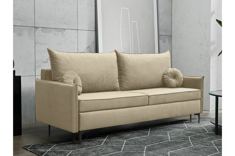 Knocklong 2-sits Bäddsoffa beige - Møbler - Sofaer - Sovesofaer