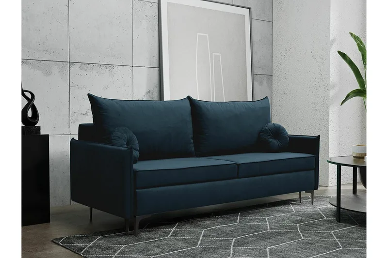 Knocklong 2-sits Bäddsoffa Dark blue - Møbler - Sofaer - Sovesofaer