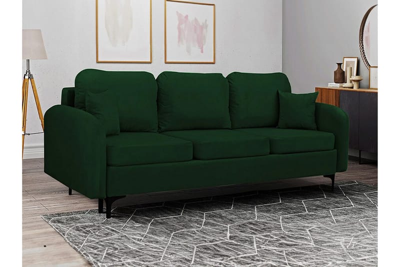 Knocklong 2-sits Bäddsoffa Dark green - Møbler - Sofaer - Sovesofaer
