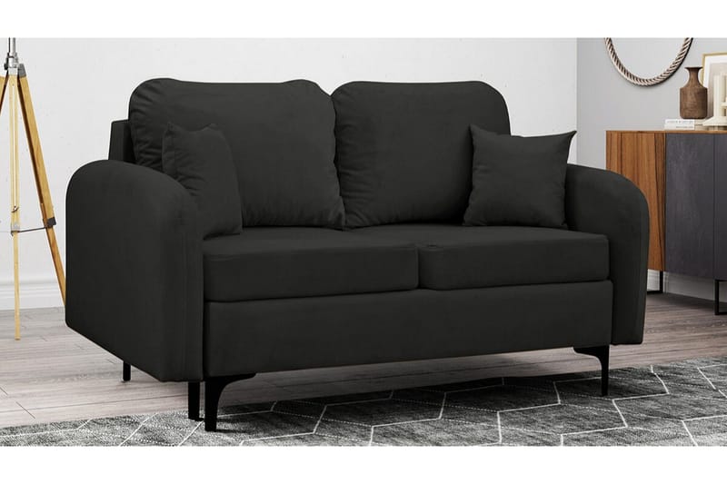 Knocklong 2-sits Bäddsoffa NO_BRAND Black - Møbler - Sofaer - Sovesofaer