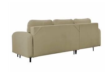 Knocklong 3-seter Venstre Sovesofa med Sjeselong i Stoff - Sandbeige - Møbler - Sofaer - Sovesofaer