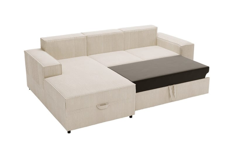 Knocklong 3-seters Hjørnesovesofa - Beige Krem - Møbler - Sofaer - Sovesofaer