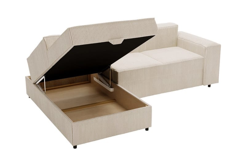 Knocklong 3-seters Hjørnesovesofa - Beige Krem - Sovesofaer - Hjørnesovesofa