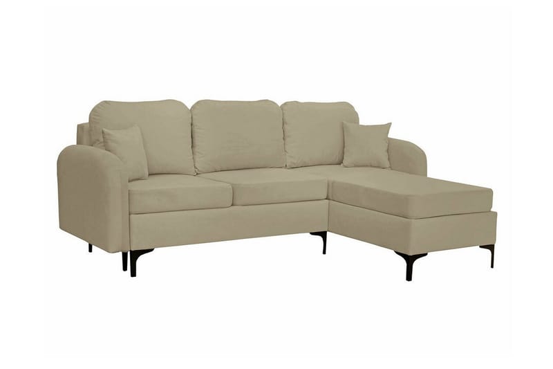 Knocklong 3-seters Hjørnesovesofa - Beige - Møbler - Sofaer - Sovesofaer