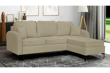 Knocklong 3-seters Hjørnesovesofa - Beige - Møbler - Sofaer - Sovesofaer