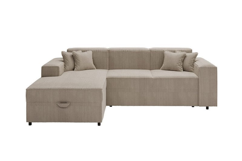 Knocklong 3-seters Hjørnesovesofa - Beige - Møbler - Sofaer - Sovesofaer