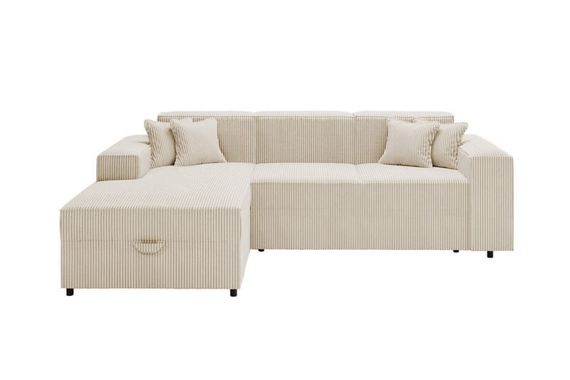 Knocklong 3-seters Hjørnesovesofa - Beige - Møbler - Sofaer - Sovesofaer