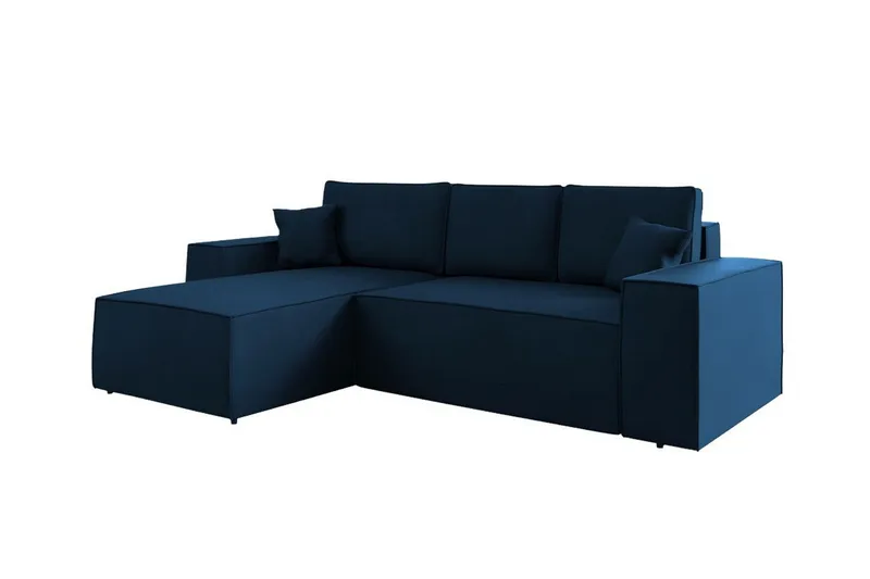 Knocklong 3-seters Hjørnesovesofa - Blå - Møbler - Sofaer - Sovesofaer