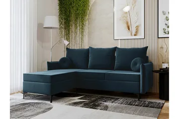 Knocklong 3-seters Hjørnesovesofa - Blå - Møbler - Sofaer - Sovesofaer