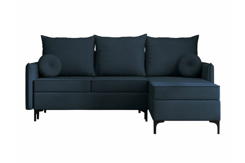 Knocklong 3-seters Hjørnesovesofa - Blå - Møbler - Sofaer - Sovesofaer