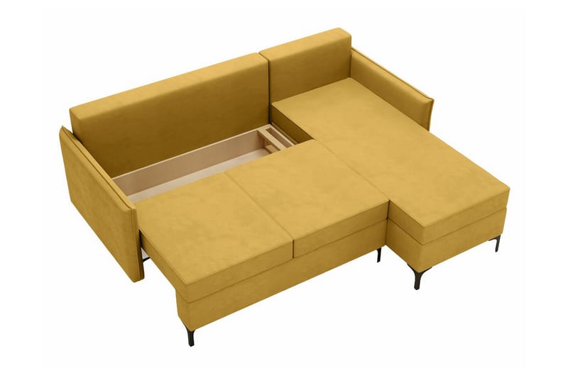 Knocklong 3-seters Hjørnesovesofa - Blå - Møbler - Sofaer - Sovesofaer