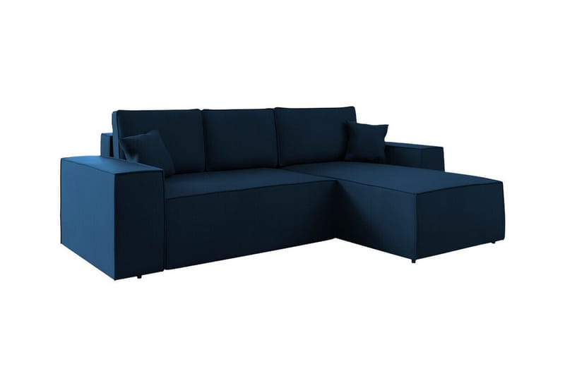 Knocklong 3-seters Hjørnesovesofa - Blå - Møbler - Sofaer - Sovesofaer
