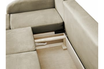 Knocklong 3-seters Hjørnesovesofa - Brun - Møbler - Sofaer - Sovesofaer