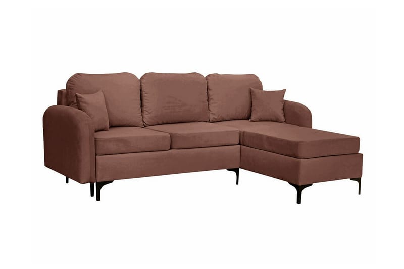 Knocklong 3-seters Hjørnesovesofa - Brun - Møbler - Sofaer - Sovesofaer