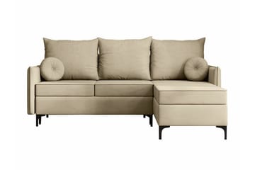 Knocklong 3-seters Hjørnesovesofa - Cream - Møbler - Sofaer - Sovesofaer