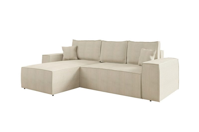 Knocklong 3-seters Hjørnesovesofa - Cream - Møbler - Sofaer - Sovesofaer