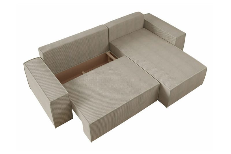 Knocklong 3-seters Hjørnesovesofa - Cream - Møbler - Sofaer - Sovesofaer