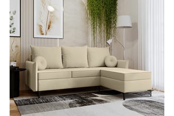 Knocklong 3-seters Hjørnesovesofa - Cream - Møbler - Sofaer - Sovesofaer