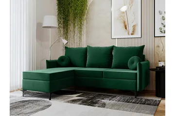 Knocklong 3-seters Hjørnesovesofa - Grøn - Møbler - Sofaer - Sovesofaer