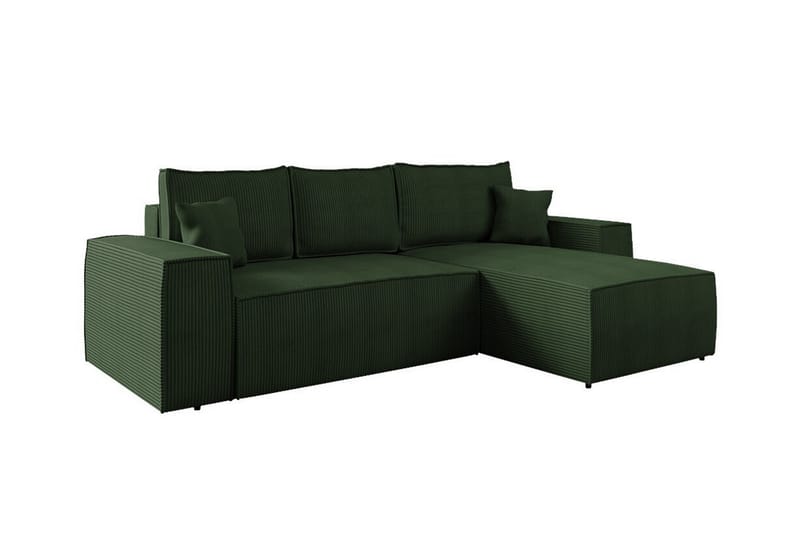 Knocklong 3-seters Hjørnesovesofa - Grøn - Møbler - Sofaer - Sovesofaer
