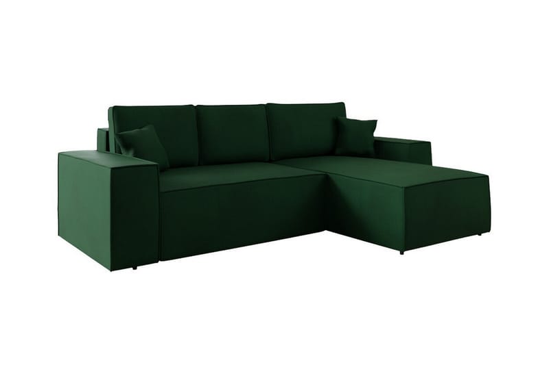 Knocklong 3-seters Hjørnesovesofa - Grøn - Møbler - Sofaer - Sovesofaer