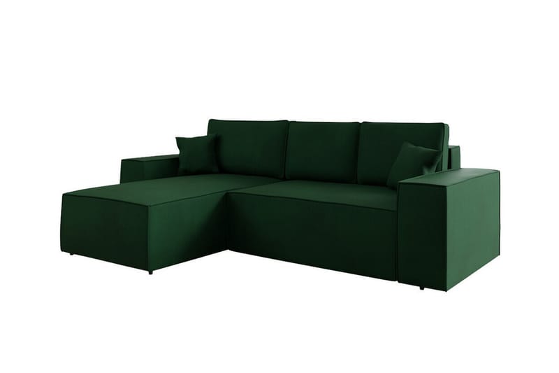 Knocklong 3-seters Hjørnesovesofa - Grøn - Møbler - Sofaer - Sovesofaer