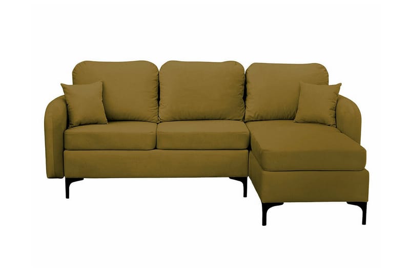 Knocklong 3-seters Hjørnesovesofa - Gul-Grønn - Møbler - Sofaer - Sovesofaer