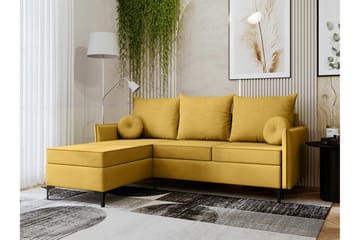 Knocklong 3-seters Hjørnesovesofa - Gul - Møbler - Sofaer - Sovesofaer