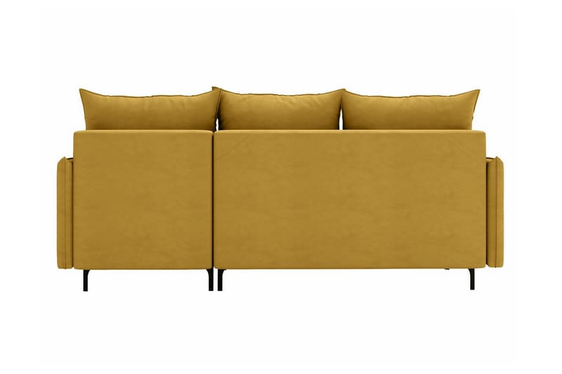 Knocklong 3-seters Hjørnesovesofa - Gul - Møbler - Sofaer - Sovesofaer