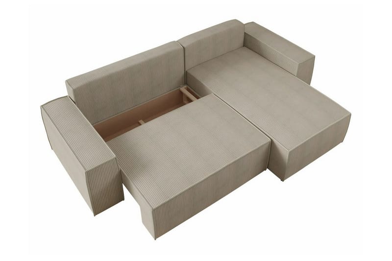 Knocklong 3-seters Hjørnesovesofa - Gul - Møbler - Sofaer - Sovesofaer
