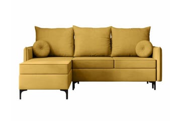 Knocklong 3-seters Hjørnesovesofa - Gul - Møbler - Sofaer - Sovesofaer