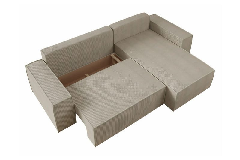 Knocklong 3-seters Hjørnesovesofa - Gul - Møbler - Sofaer - Sovesofaer