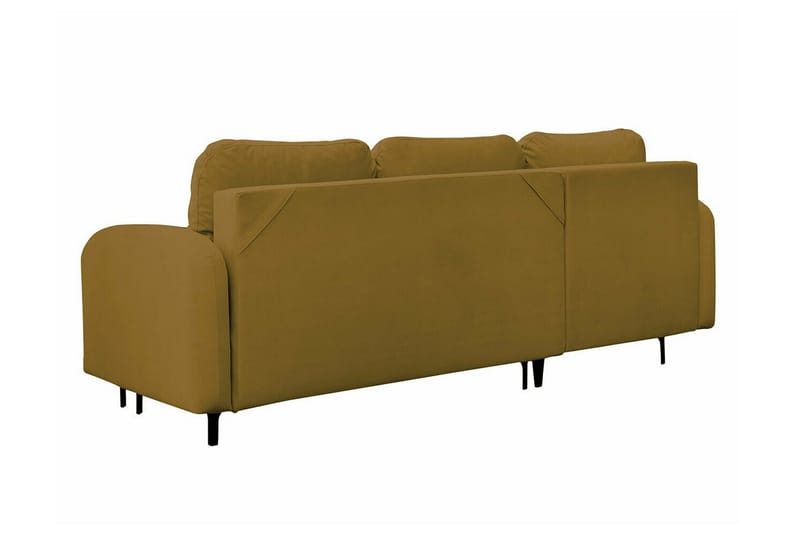 Knocklong 3-seters Hjørnesovesofa - Gul/Grønn - Møbler - Sofaer - Sovesofaer