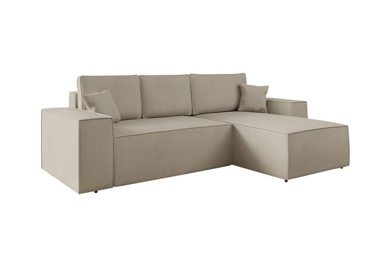 Knocklong 3-seters Hjørnesovesofa - Lyse brun - Møbler - Sofaer - Sovesofaer