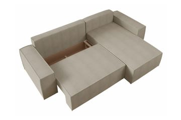 Knocklong 3-seters Hjørnesovesofa - Lyse brun - Møbler - Sofaer - Sovesofaer