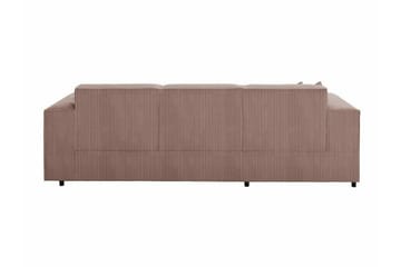 Knocklong 3-seters Hjørnesovesofa - Lyserosa/Kräm - Møbler - Sofaer - Sovesofaer