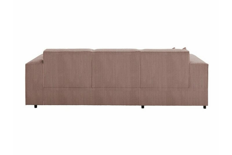 Knocklong 3-seters Hjørnesovesofa - Lyserosa/Kräm - Møbler - Sofaer - Sovesofaer